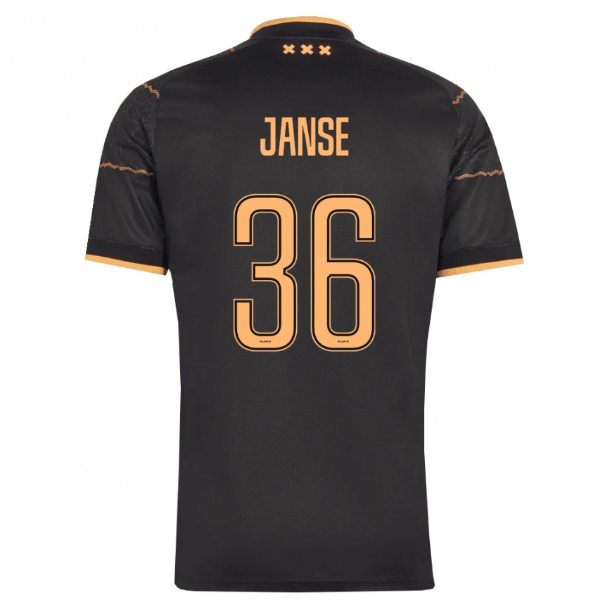 גברים כדורגל Dies Janse #36 שחור כתום הרחק ג'רזי 2026/27 גברים כדורגל Dies Janse #36 שחור כתום הרחק ג'רזי 2026/27