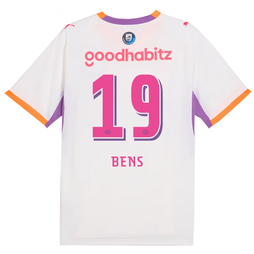 גברים כדורגל Teun Bens #19 לבן סגול כתום הרחק ג'רזי 2026/27 גברים כדורגל Teun Bens #19 לבן סגול כתום הרחק ג'רזי 2026/27