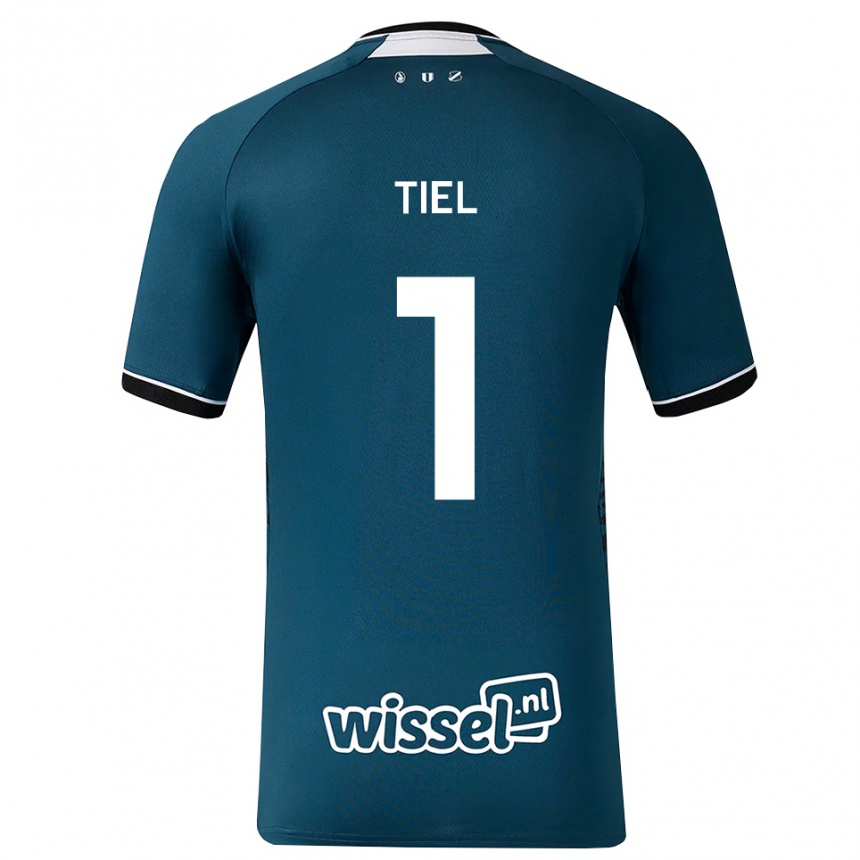 גברים כדורגל Mick Tiel #1 אפור כהה לבן הרחק ג'רזי 2026/27