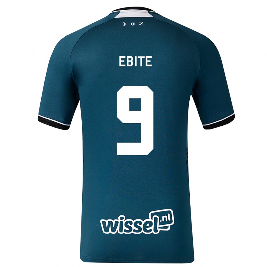 גברים כדורגל Shedrach Ebite #9 אפור כהה לבן הרחק ג'רזי 2026/27