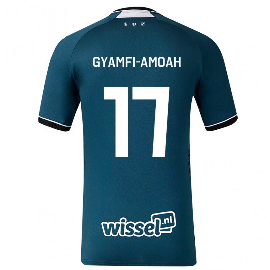 גברים כדורגל Nana Gyamfi-Amoah #17 אפור כהה לבן הרחק ג'רזי 2026/27