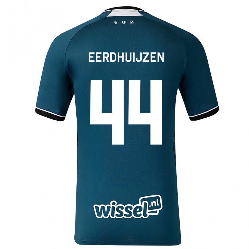 גברים כדורגל Mike Eerdhuijzen #44 אפור כהה לבן הרחק ג'רזי 2026/27