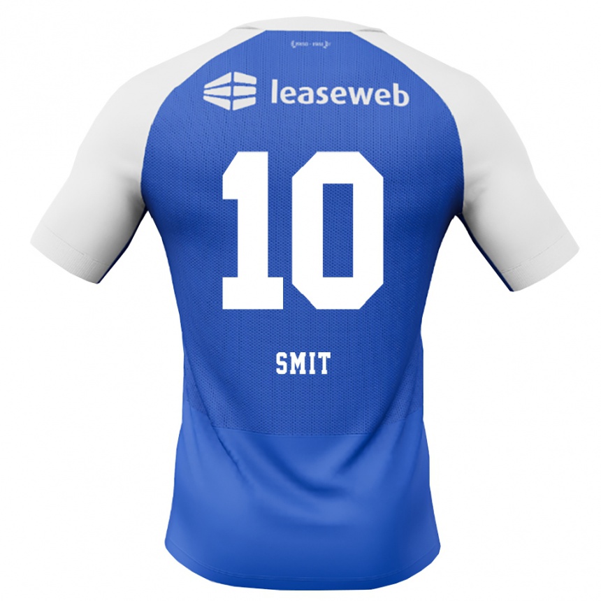 גברים כדורגל Kees Smit #10 כחול דודוד אדום לבן הרחק ג'רזי 2026/27