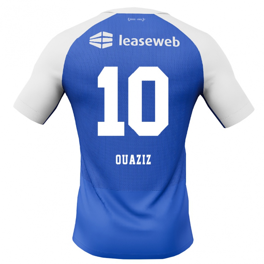 גברים כדורגל Adam Ouaziz #10 כחול דודוד אדום לבן הרחק ג'רזי 2026/27