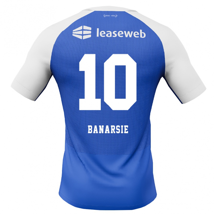 גברים כדורגל Amy Banarsie #10 כחול דודוד אדום לבן הרחק ג'רזי 2026/27