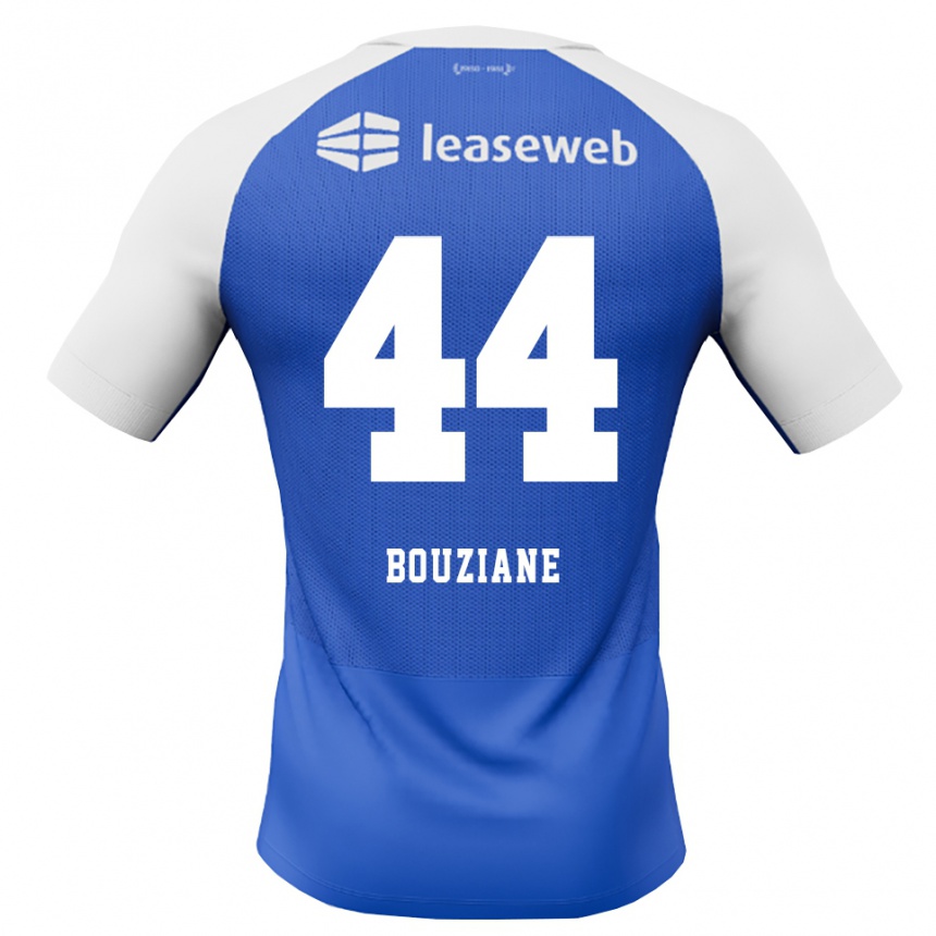 גברים כדורגל Wassim Bouziane #44 כחול דודוד אדום לבן הרחק ג'רזי 2026/27