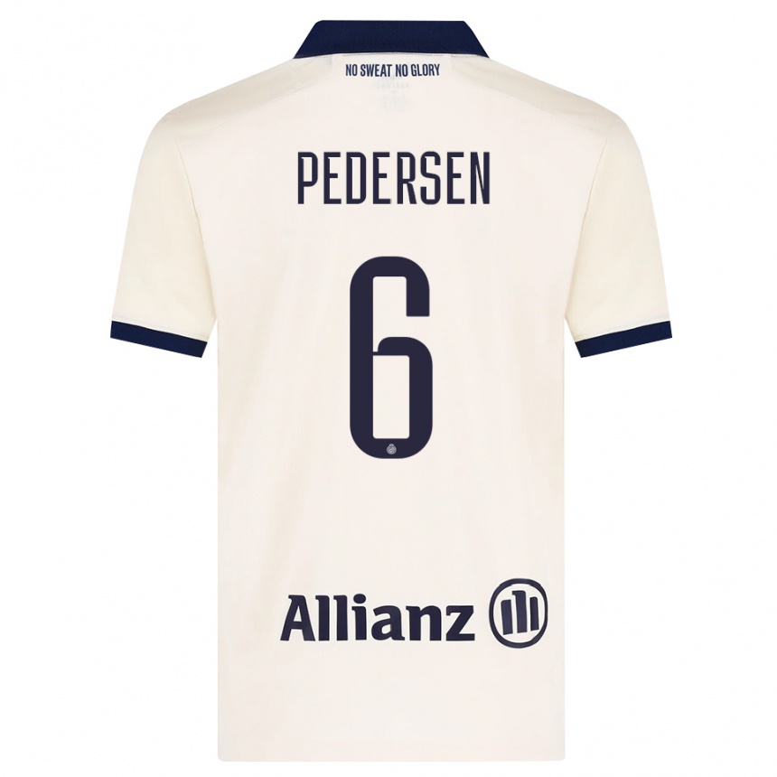גברים כדורגל Lara Pedersen #6 בז' שחור הרחק ג'רזי 2026/27