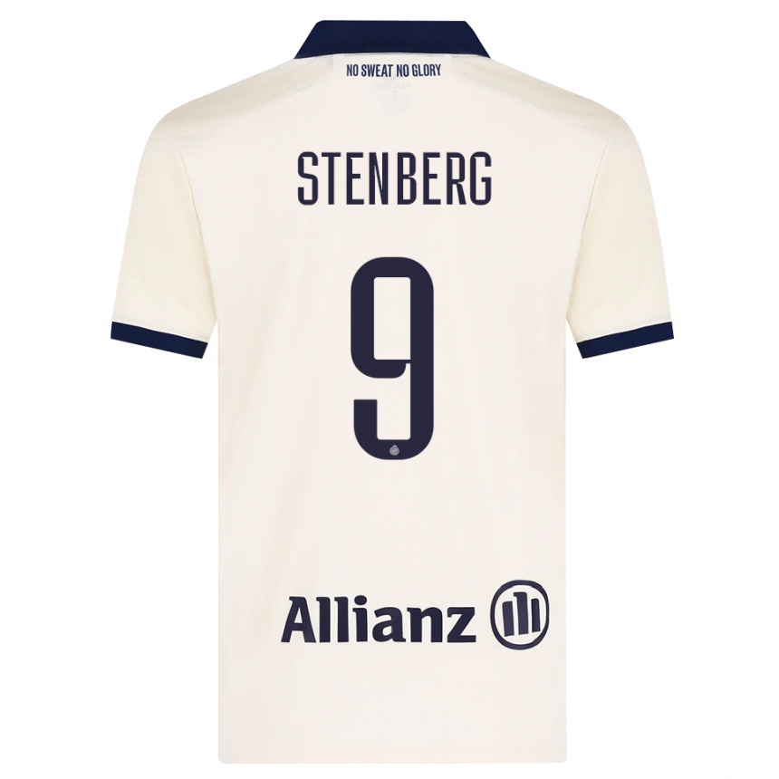 גברים כדורגל Hanna Stenberg #9 בז' שחור הרחק ג'רזי 2026/27