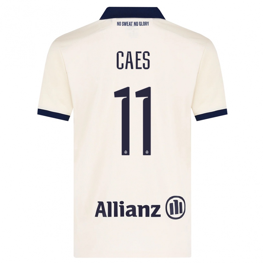 גברים כדורגל Jippe Caes #11 בז' שחור הרחק ג'רזי 2026/27
