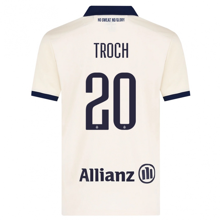 גברים כדורגל Stan Troch #20 בז' שחור הרחק ג'רזי 2026/27