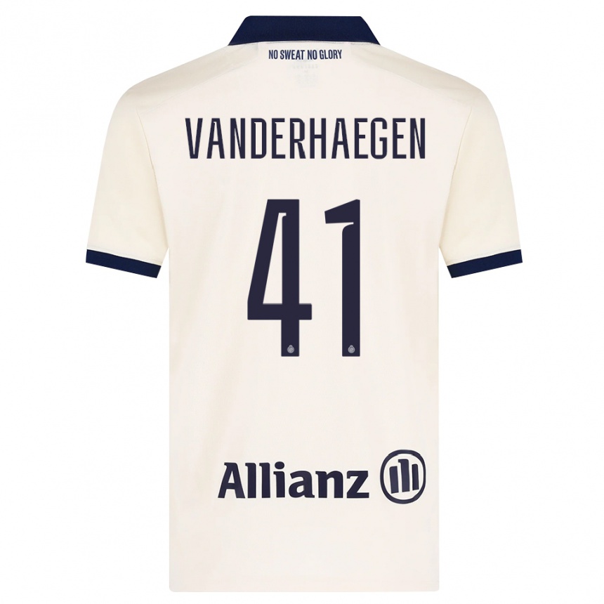 גברים כדורגל Lotte Vanderhaegen #41 בז' שחור הרחק ג'רזי 2026/27