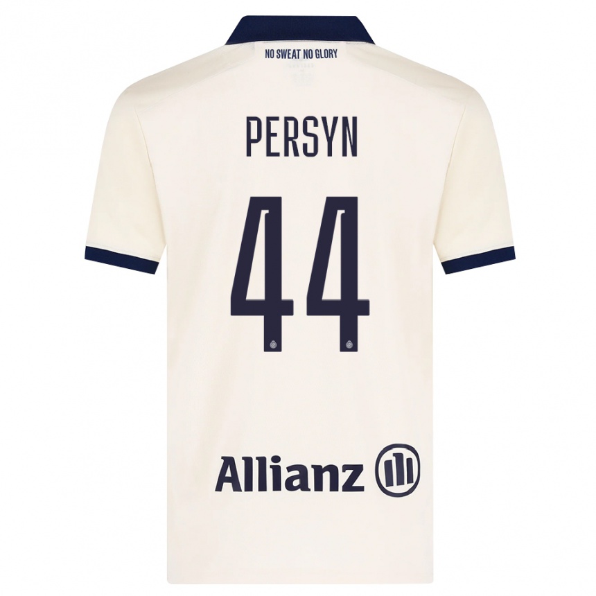 גברים כדורגל Noor Persyn #44 בז' שחור הרחק ג'רזי 2026/27
