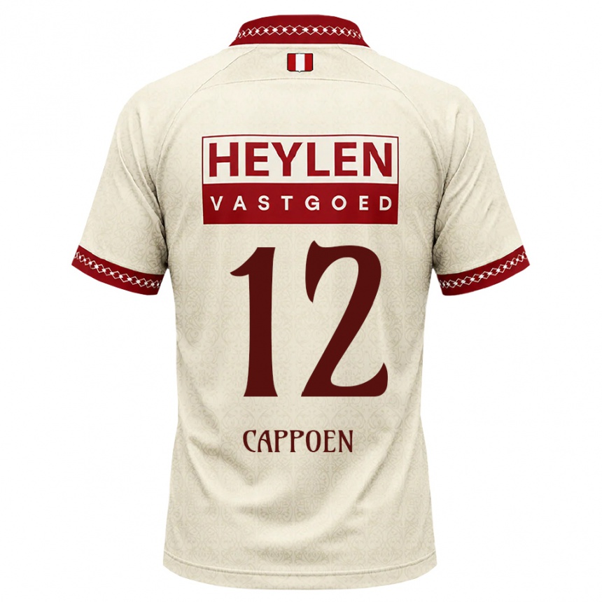 גברים כדורגל Logan Cappoen #12 בז' אדום הרחק ג'רזי 2026/27