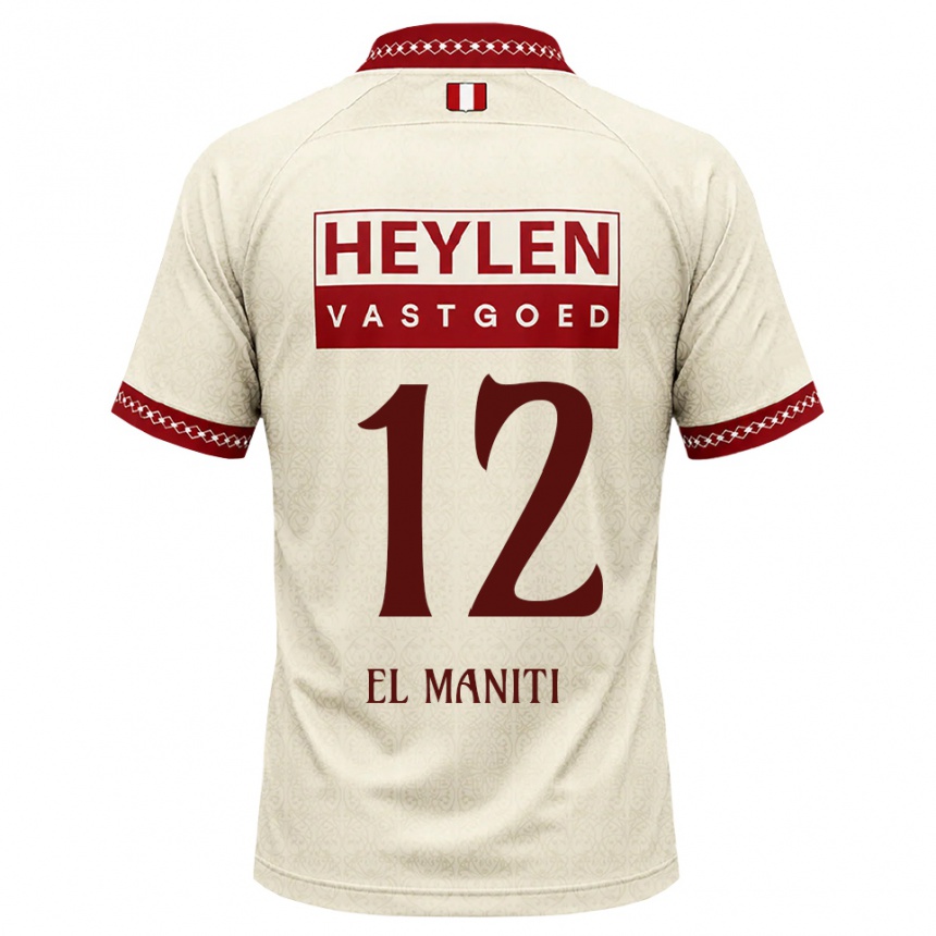גברים כדורגל Naoufal El Maniti #12 בז' אדום הרחק ג'רזי 2026/27