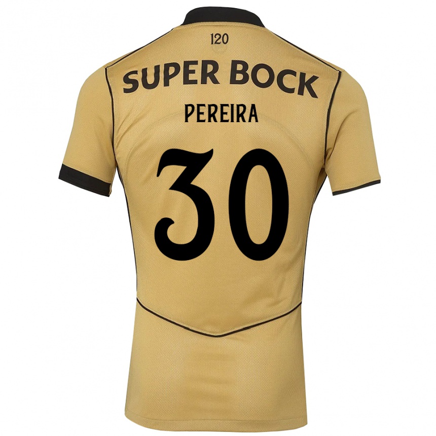 נשים כדורגל Kaique Pereira #30 זהב שחור הרחק ג'רזי 2026/27
