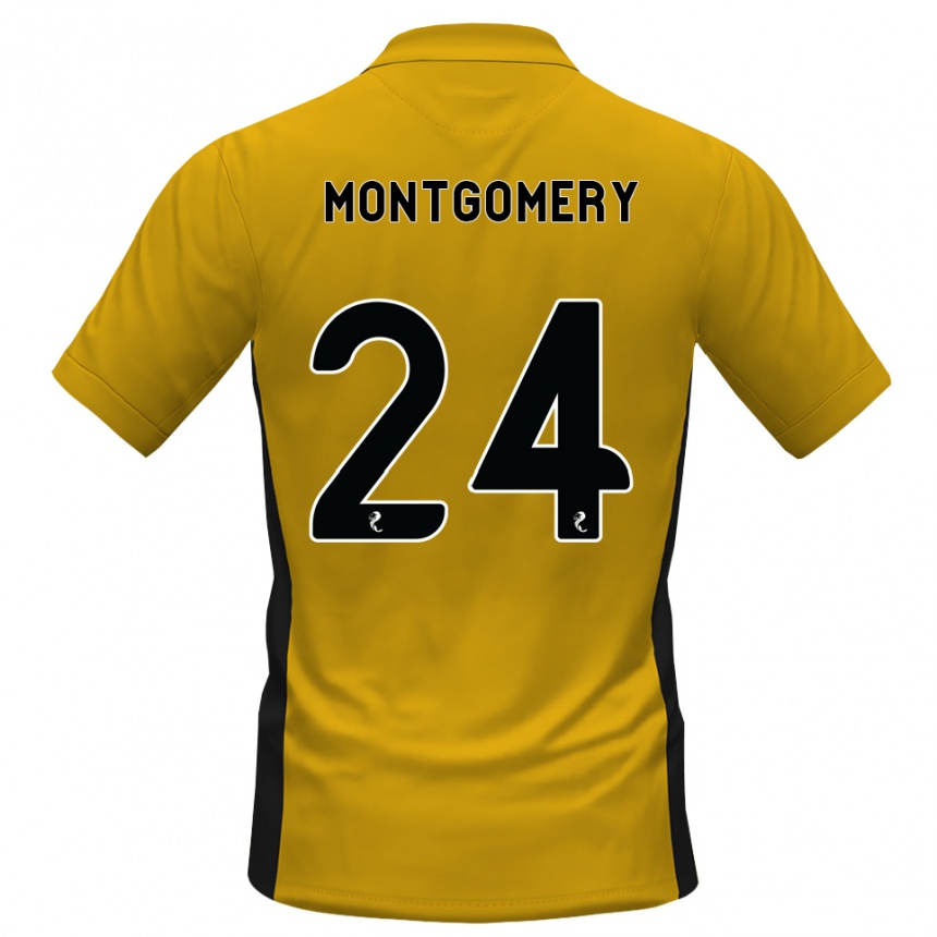 נשים כדורגל Adam Montgomery #24 כתום שחור ג'רזי ביתית 2026/27