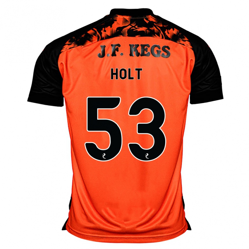 נשים כדורגל Josh Holt #53 כתום שחור לבן ג'רזי ביתית 2026/27