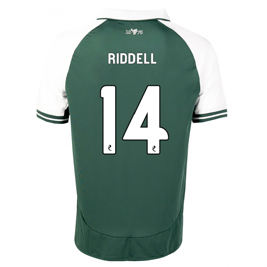 נשים כדורגל Jaden Riddell #14 ירוק ים לבן ג'רזי ביתית 2026/27