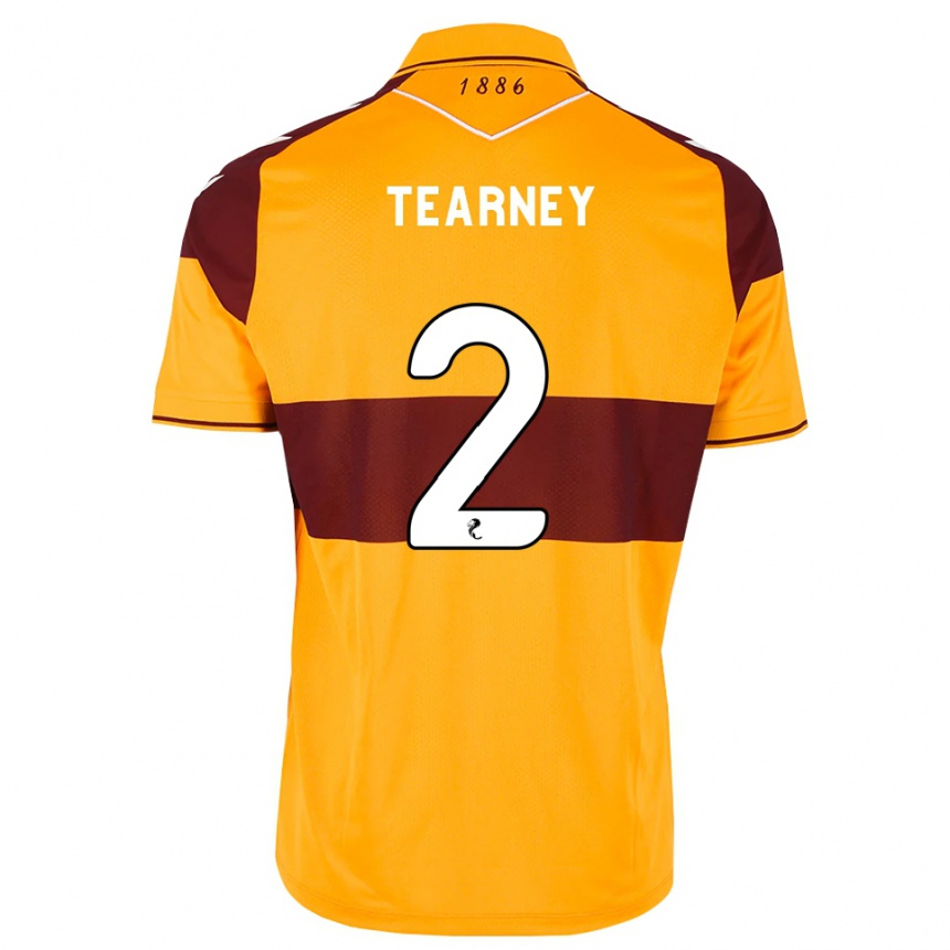 נשים כדורגל Aiden Tearney #2 בורדו כתום ג'רזי ביתית 2026/27
