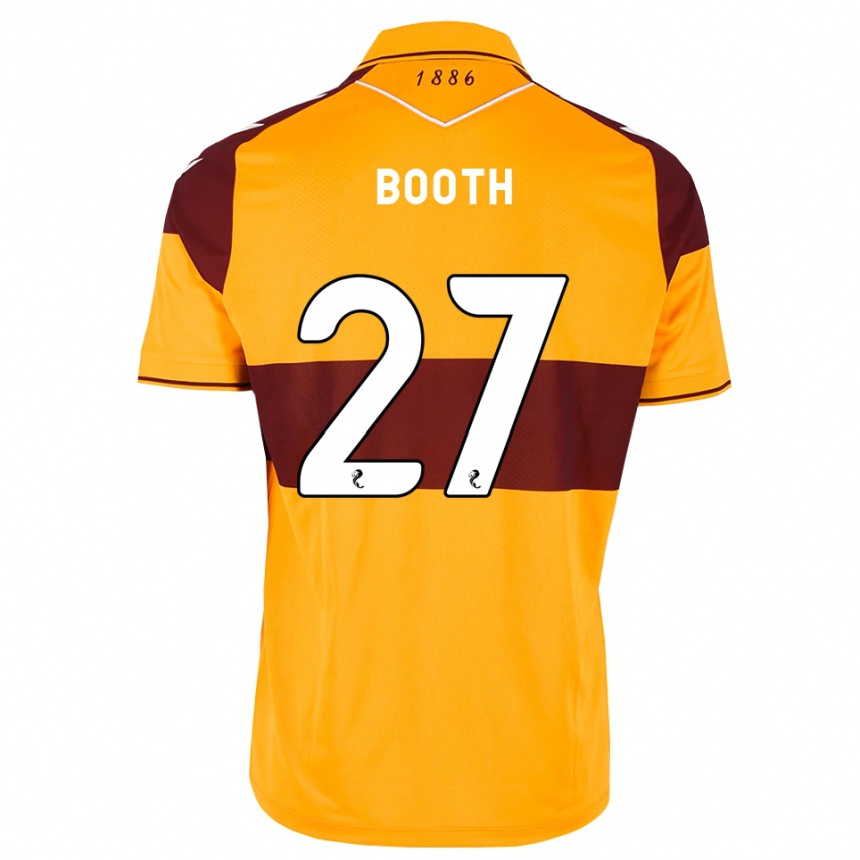 נשים כדורגל Mikey Booth #27 בורדו כתום ג'רזי ביתית 2026/27