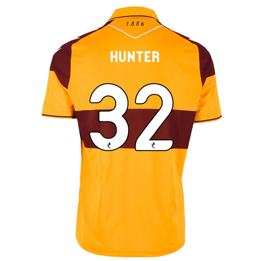 נשים כדורגל Robbie Hunter #32 בורדו כתום ג'רזי ביתית 2026/27