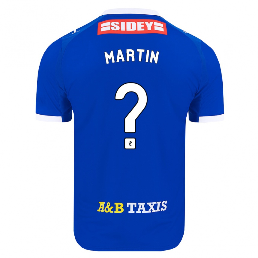נשים כדורגל Ethan Martin #0 כחול אדום צהוב ג'רזי ביתית 2026/27