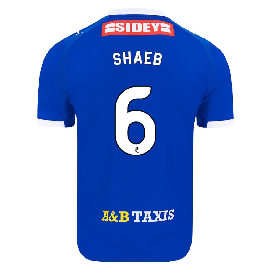 נשים כדורגל Adam Shaeb #6 כחול אדום צהוב ג'רזי ביתית 2026/27