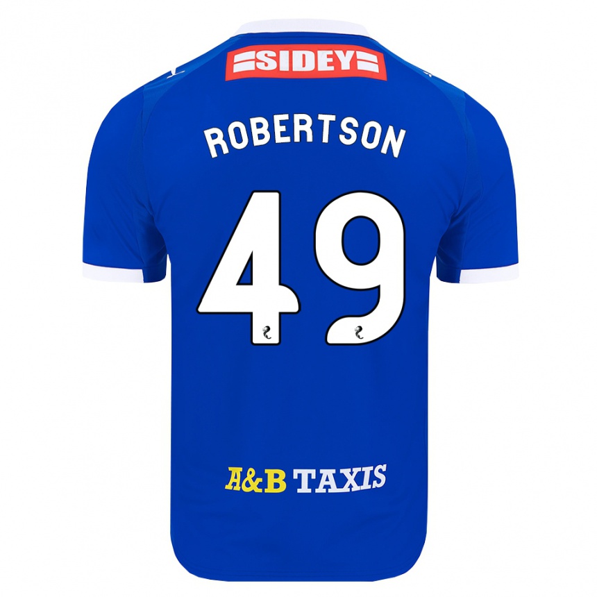 נשים כדורגל Jack Robertson #49 כחול אדום צהוב ג'רזי ביתית 2026/27