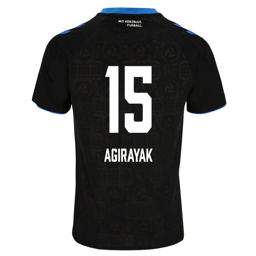 נשים כדורגל Cihan Agirayak #15 שחור לבן אדום ג'רזי ביתית 2026/27