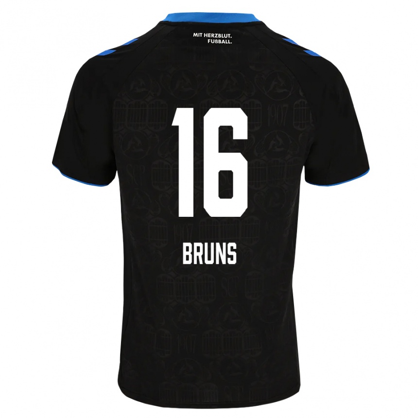 נשים כדורגל Tom Bruns #16 שחור לבן אדום ג'רזי ביתית 2026/27