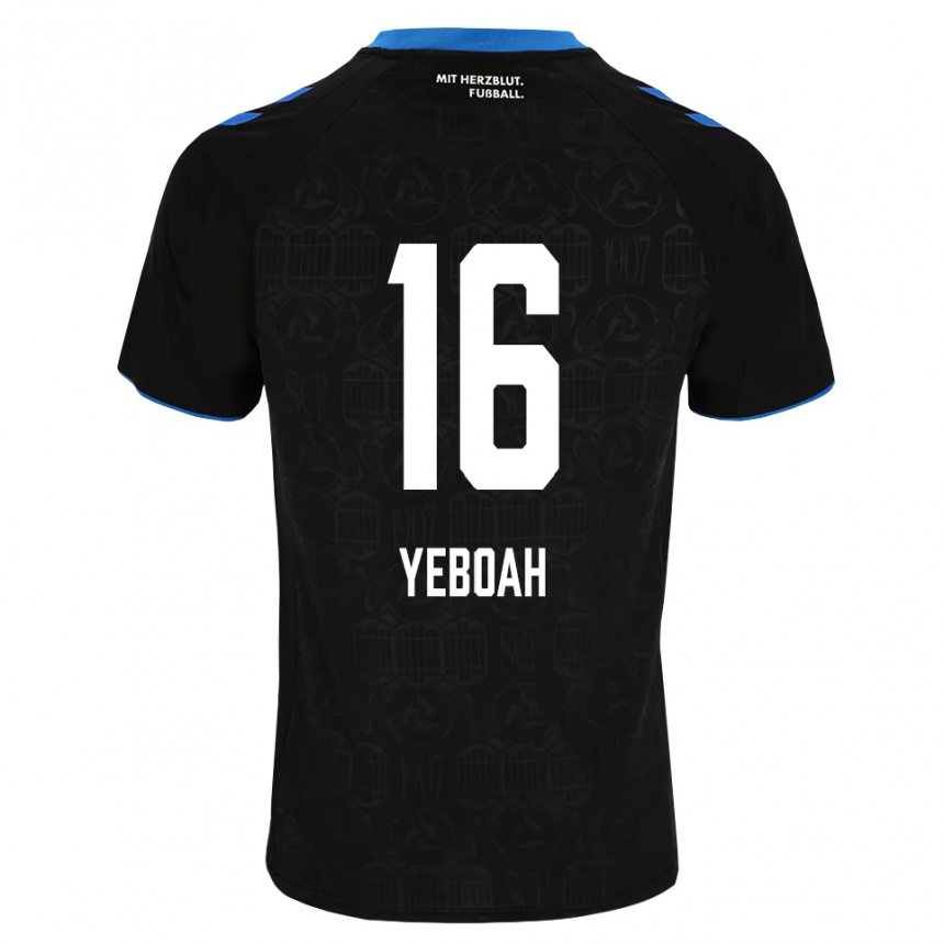 נשים כדורגל Isaaq Yeboah #16 שחור לבן אדום ג'רזי ביתית 2026/27