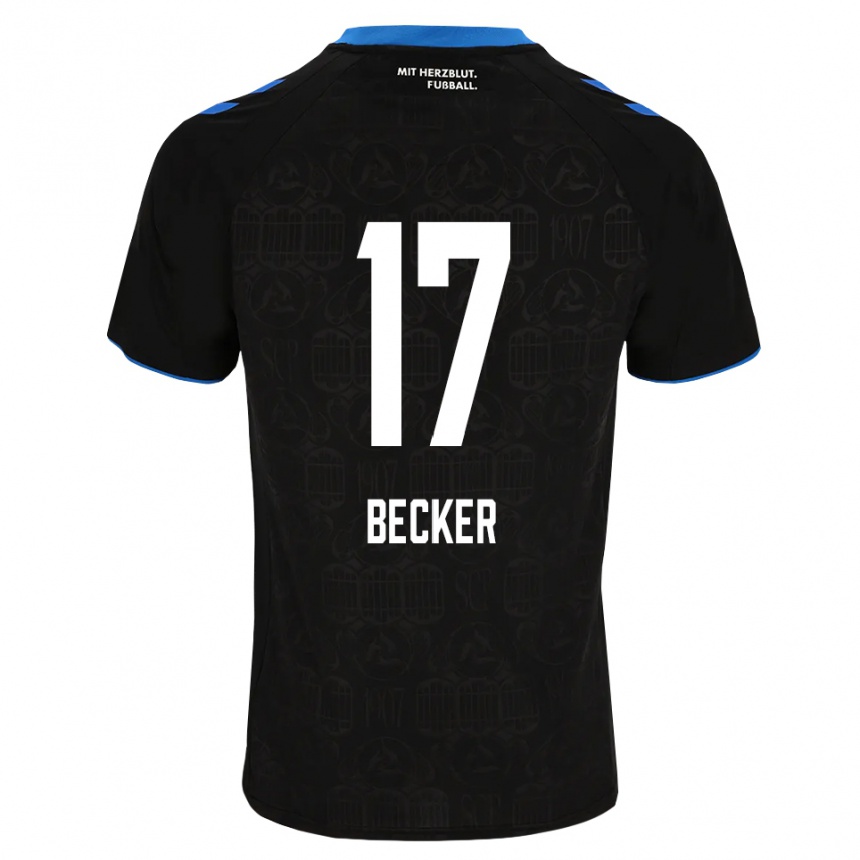 נשים כדורגל Marlon Becker #17 שחור לבן אדום ג'רזי ביתית 2026/27