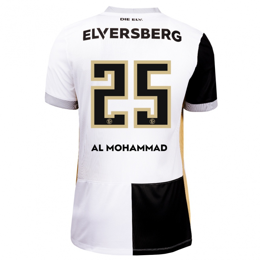 נשים כדורגל Loay Al Mohammad #25 שחור לבן חום ג'רזי ביתית 2026/27