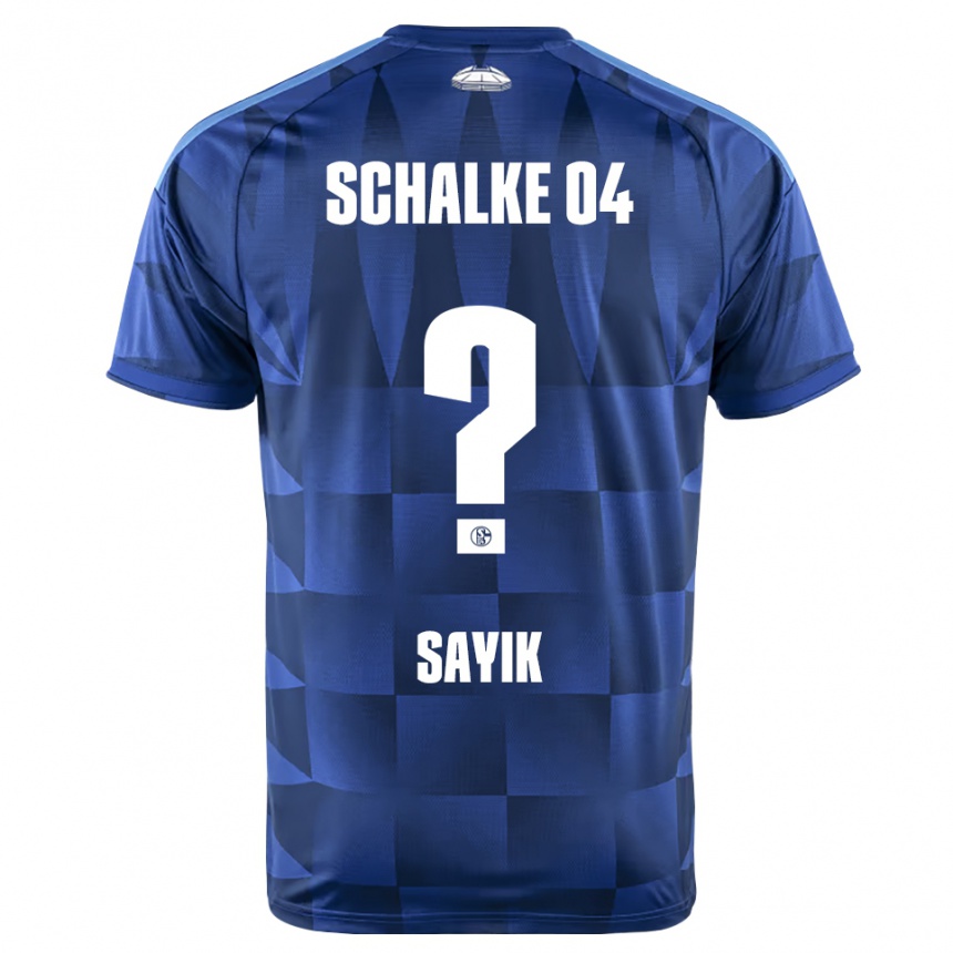 נשים כדורגל Eray Sayik #0 כחול כהה צהוב לבן ג'רזי ביתית 2026/27