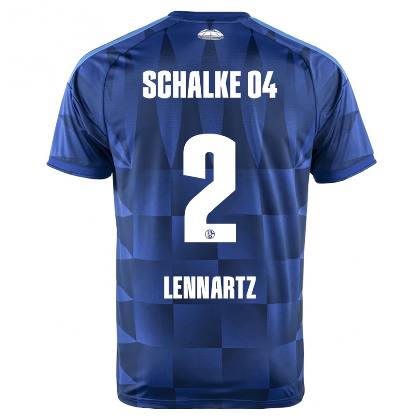 נשים כדורגל Max Lennartz #2 כחול כהה צהוב לבן ג'רזי ביתית 2026/27