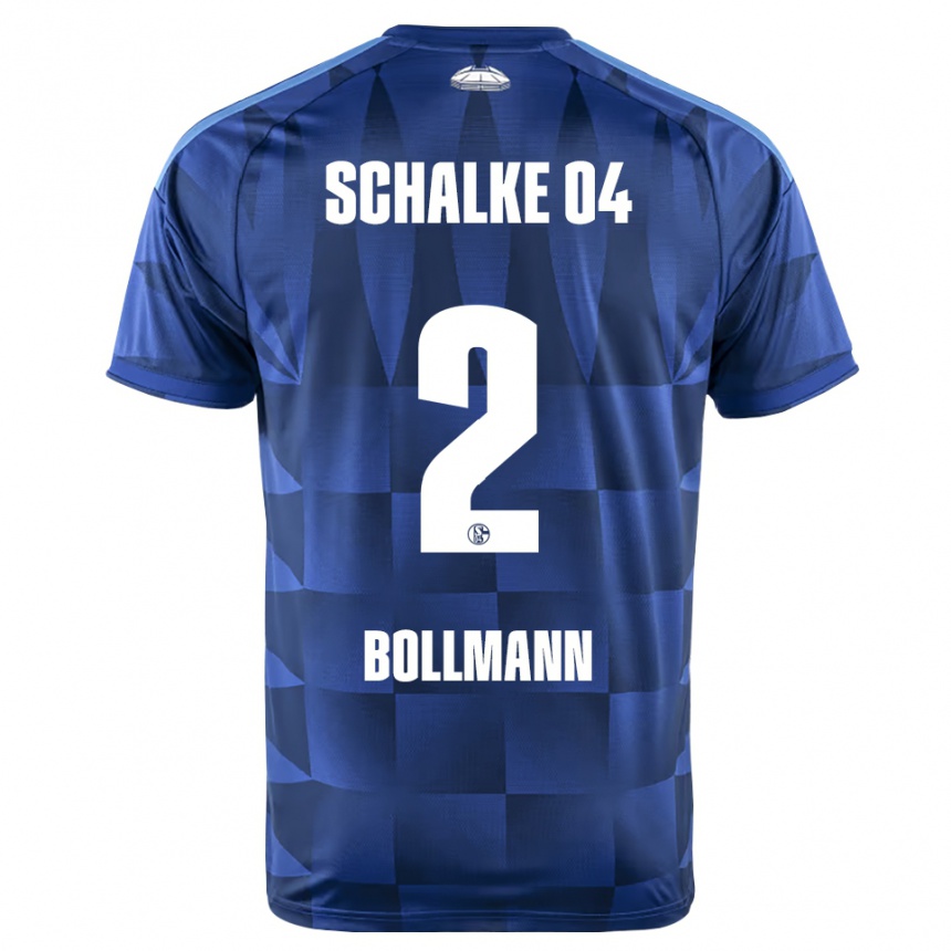 נשים כדורגל Nathalie Bollmann #2 כחול כהה צהוב לבן ג'רזי ביתית 2026/27
