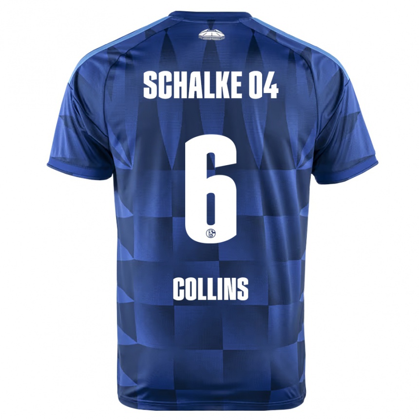 נשים כדורגל Brody Collins #6 כחול כהה צהוב לבן ג'רזי ביתית 2026/27