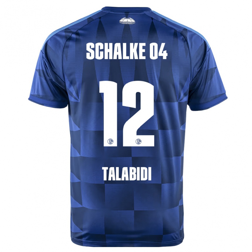 נשים כדורגל Malik Talabidi #12 כחול כהה צהוב לבן ג'רזי ביתית 2026/27
