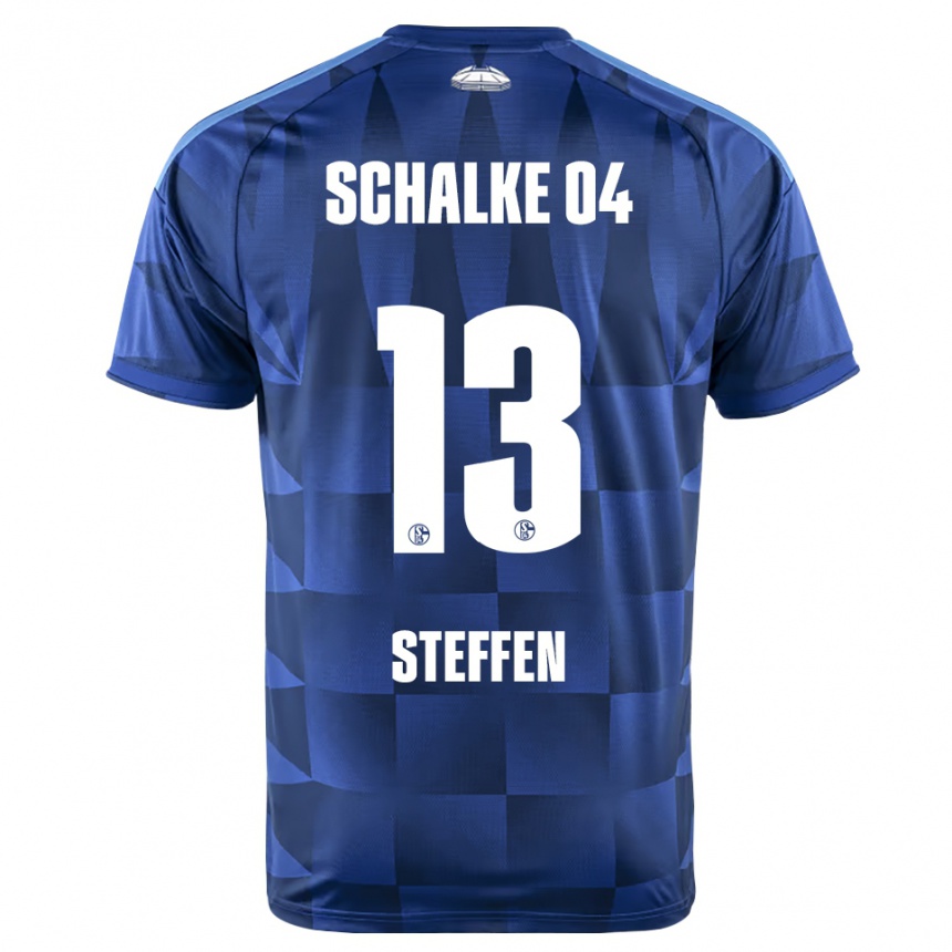 נשים כדורגל Kjell Steffen #13 כחול כהה צהוב לבן ג'רזי ביתית 2026/27