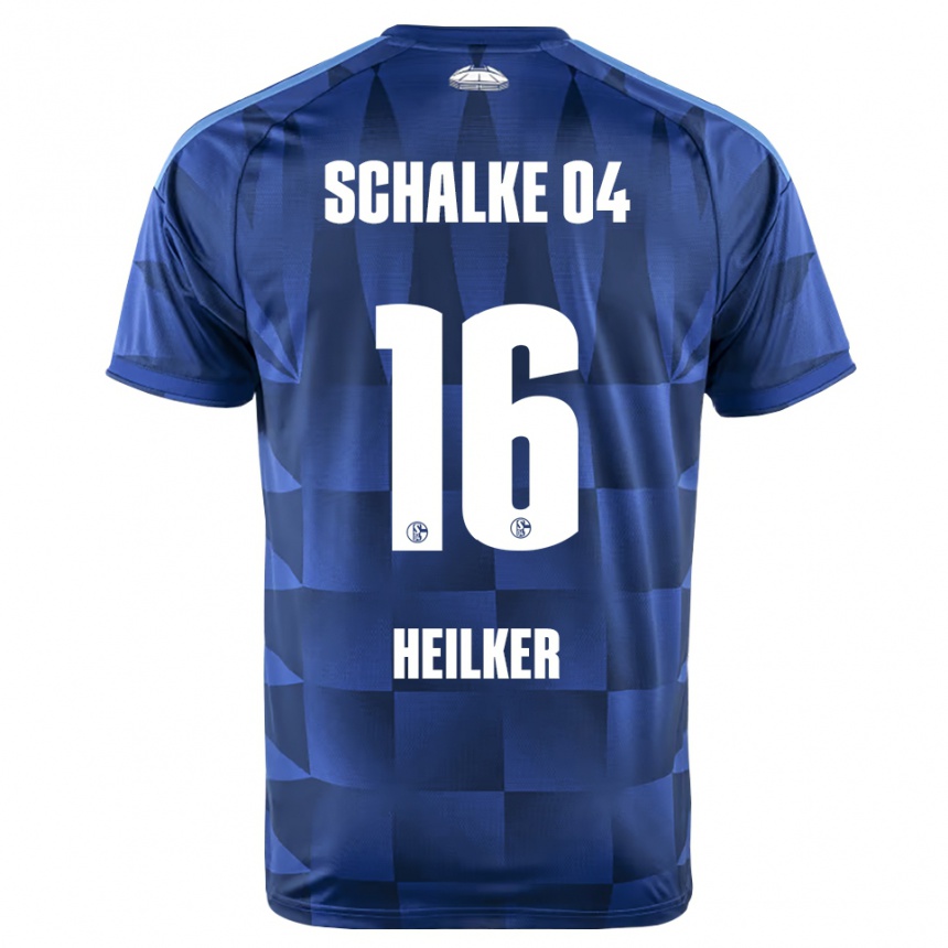 נשים כדורגל Antonia Heilker #16 כחול כהה צהוב לבן ג'רזי ביתית 2026/27