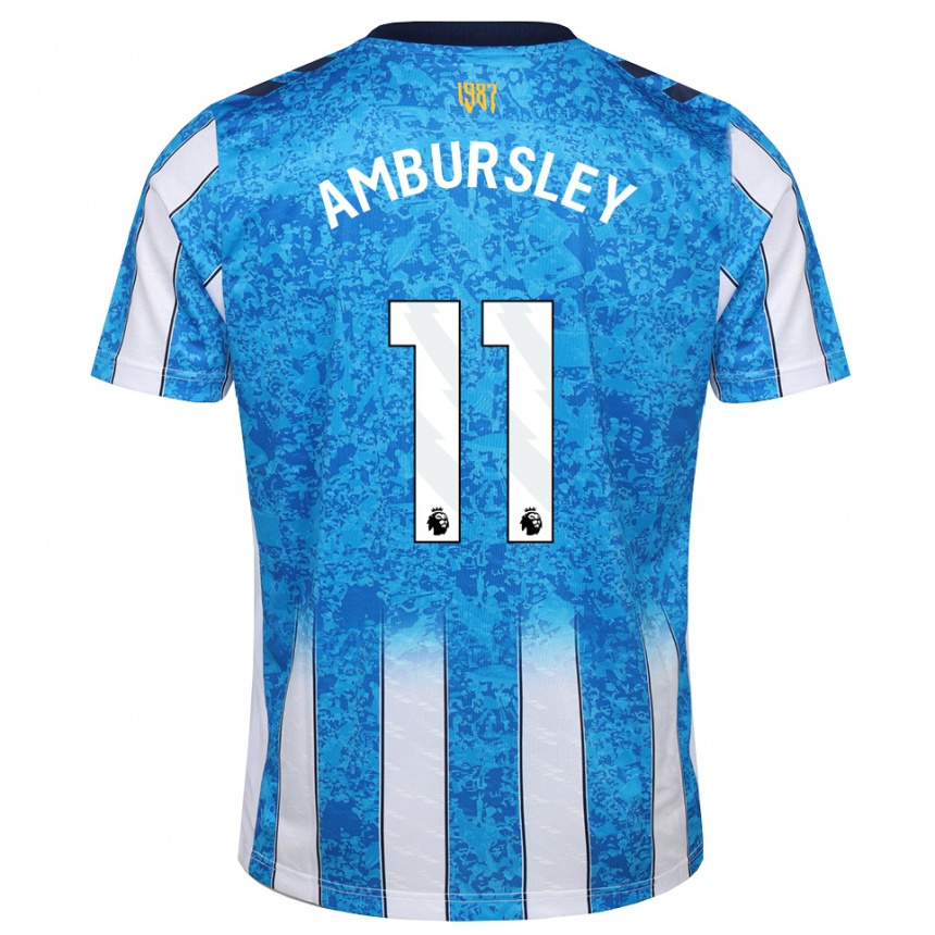 נשים כדורגל Conrad Ambursley #11 לבן כחול כתום ג'רזי ביתית 2026/27