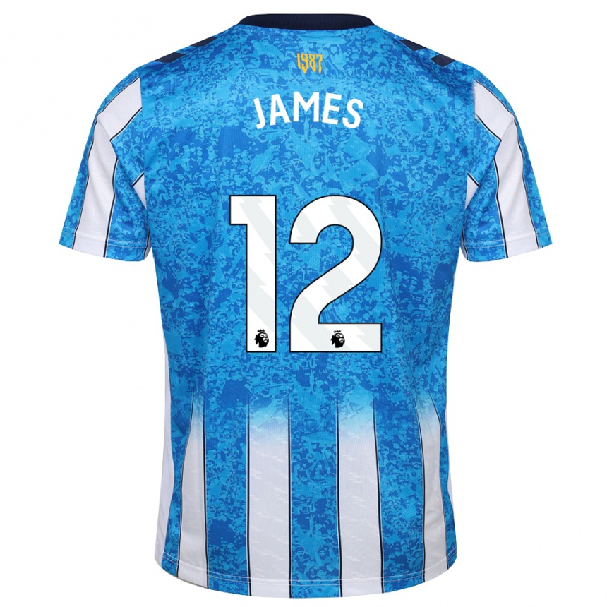נשים כדורגל Jack James #12 לבן כחול כתום ג'רזי ביתית 2026/27