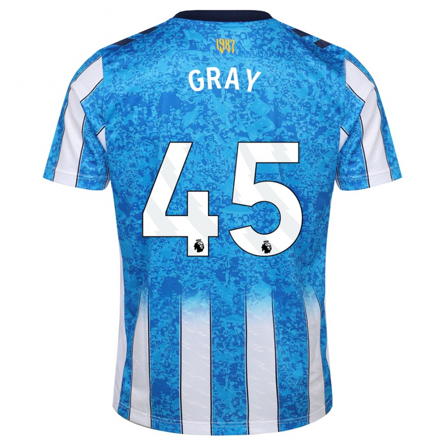 נשים כדורגל Harry Gray #45 לבן כחול כתום ג'רזי ביתית 2026/27