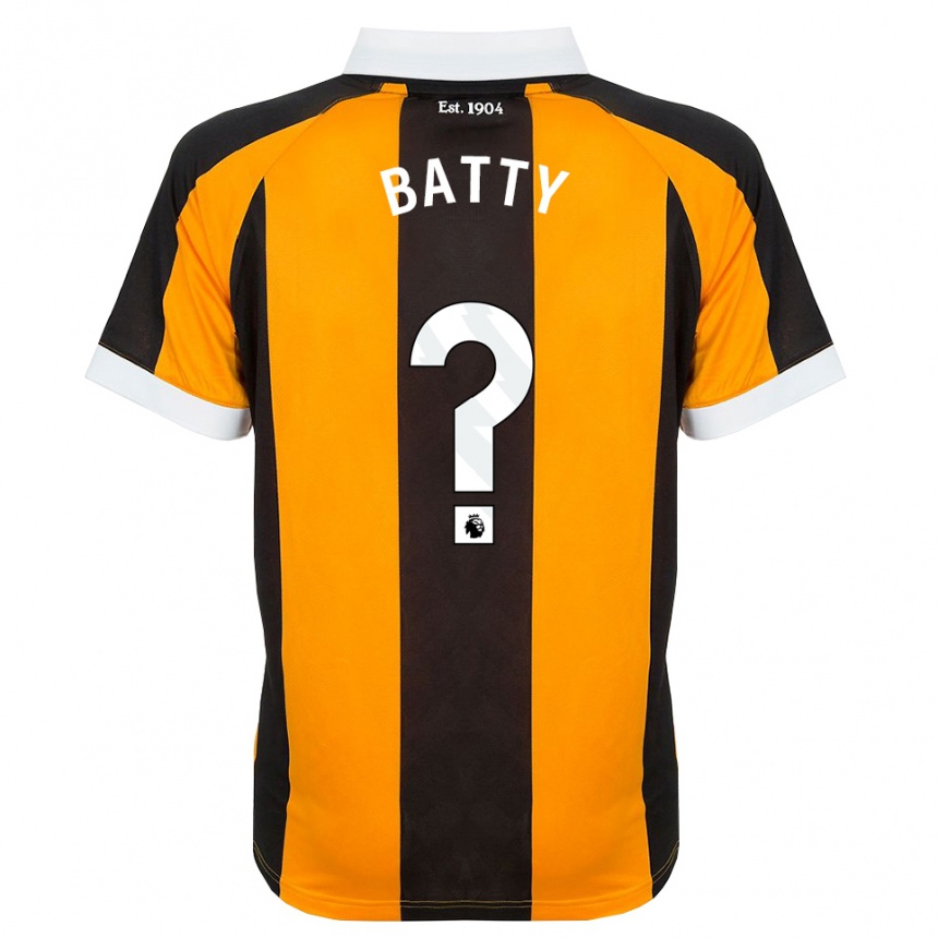 נשים כדורגל Joe Batty #0 כתום שחור לבן ג'רזי ביתית 2026/27