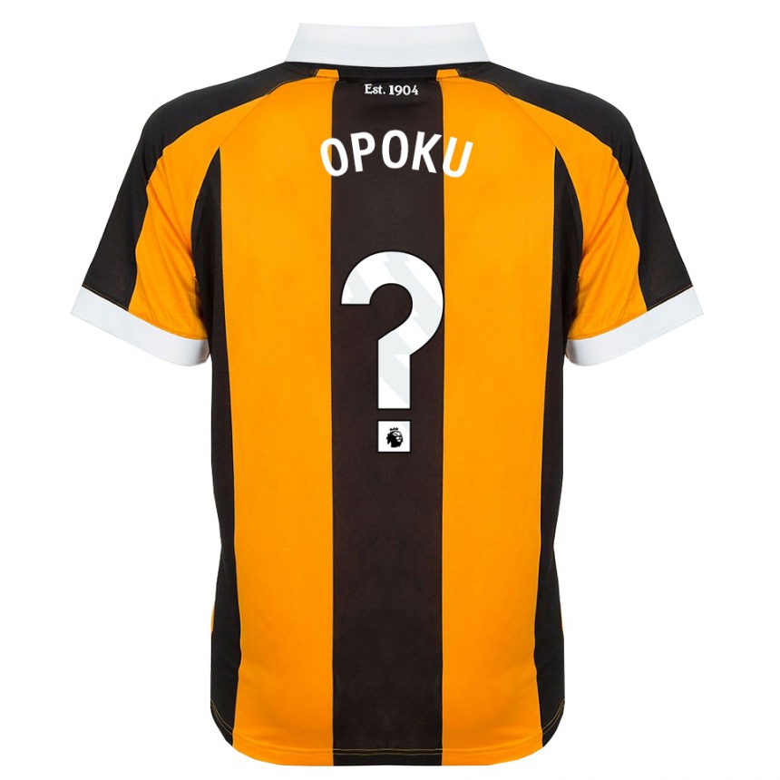נשים כדורגל Sam Opoku #0 כתום שחור לבן ג'רזי ביתית 2026/27
