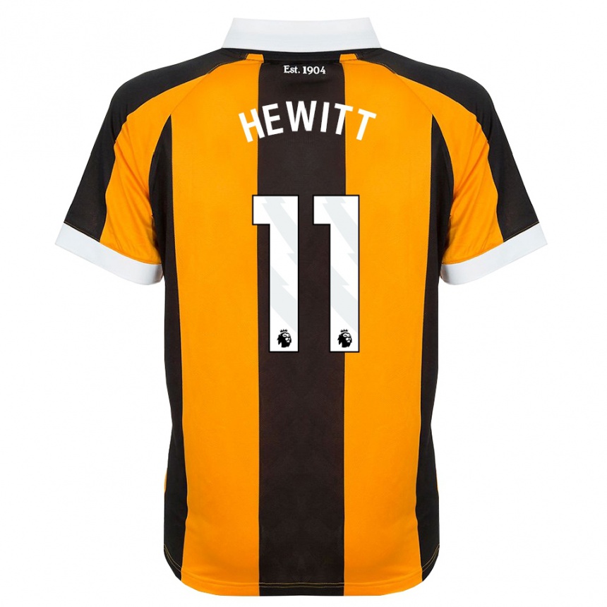 נשים כדורגל Stan Hewitt #11 כתום שחור לבן ג'רזי ביתית 2026/27 נשים כדורגל Stan Hewitt #11 כתום שחור לבן ג'רזי ביתית 2026/27
