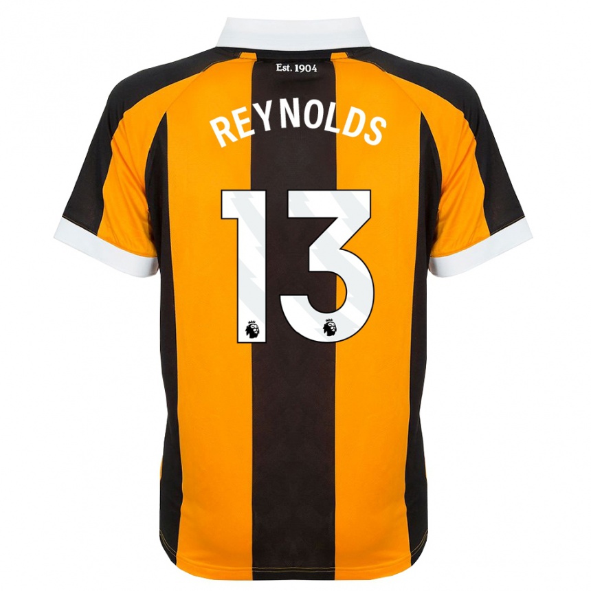 נשים כדורגל Kerr Reynolds #13 כתום שחור לבן ג'רזי ביתית 2026/27