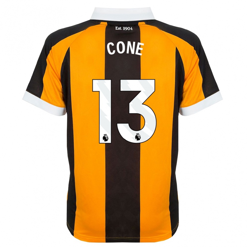 נשים כדורגל Sharla Cone #13 כתום שחור לבן ג'רזי ביתית 2026/27 נשים כדורגל Sharla Cone #13 כתום שחור לבן ג'רזי ביתית 2026/27