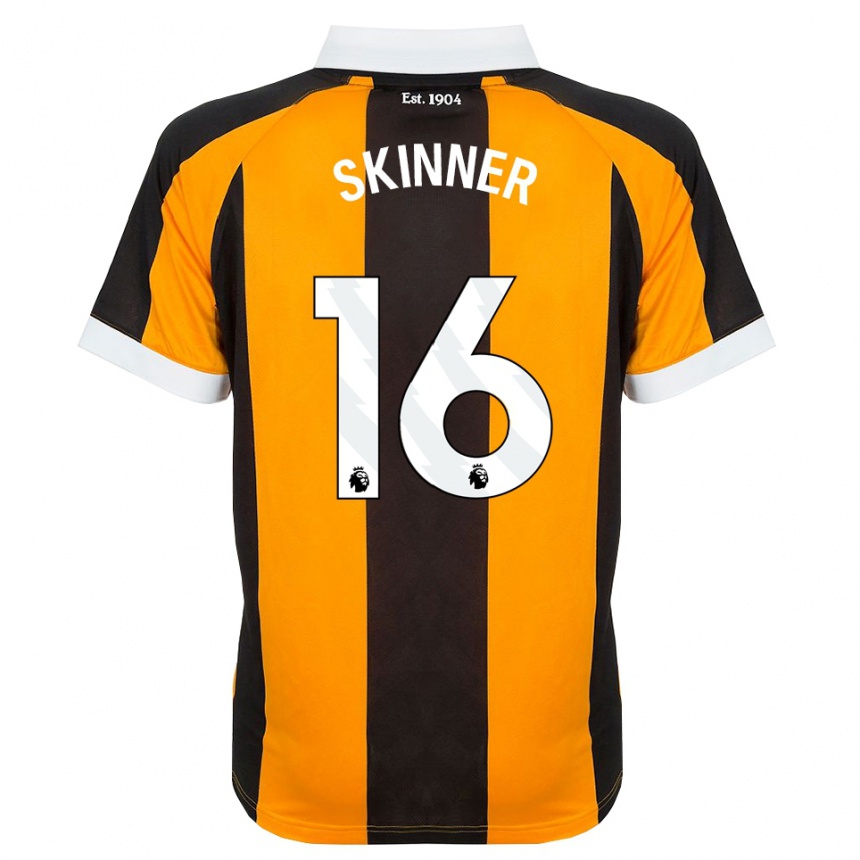 נשים כדורגל Harley Skinner #16 כתום שחור לבן ג'רזי ביתית 2026/27