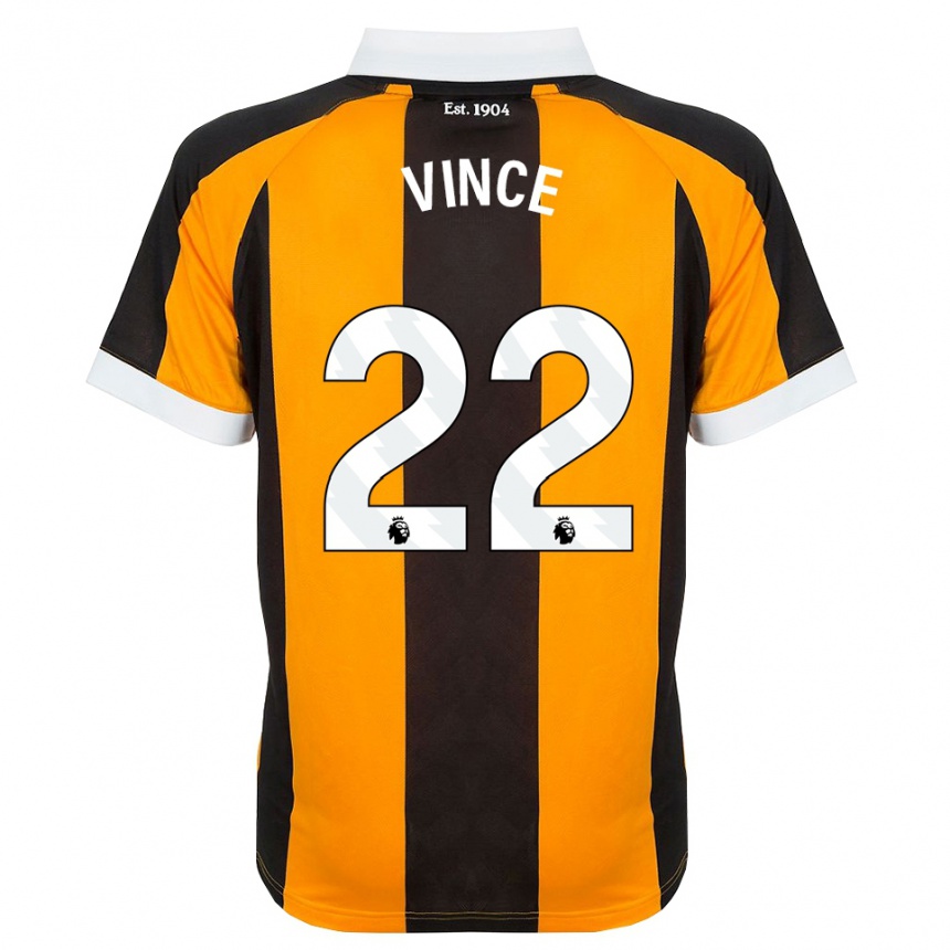 נשים כדורגל Anna Vince #22 כתום שחור לבן ג'רזי ביתית 2026/27